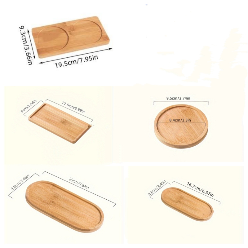 2 bandejas de madera redondas, - Japanese Snacks reseña y precio